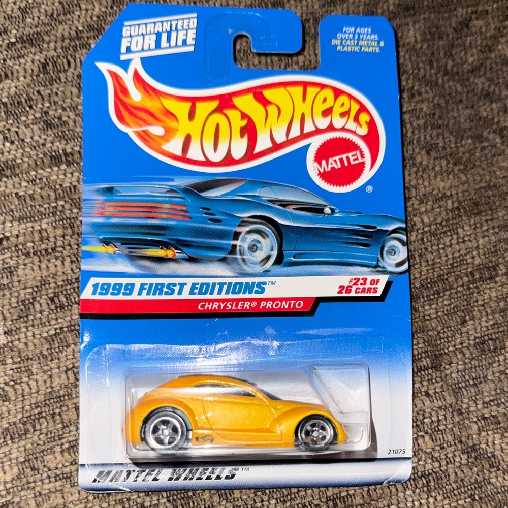 Hot wheels Yellow Chrysler Pronto Toy Car